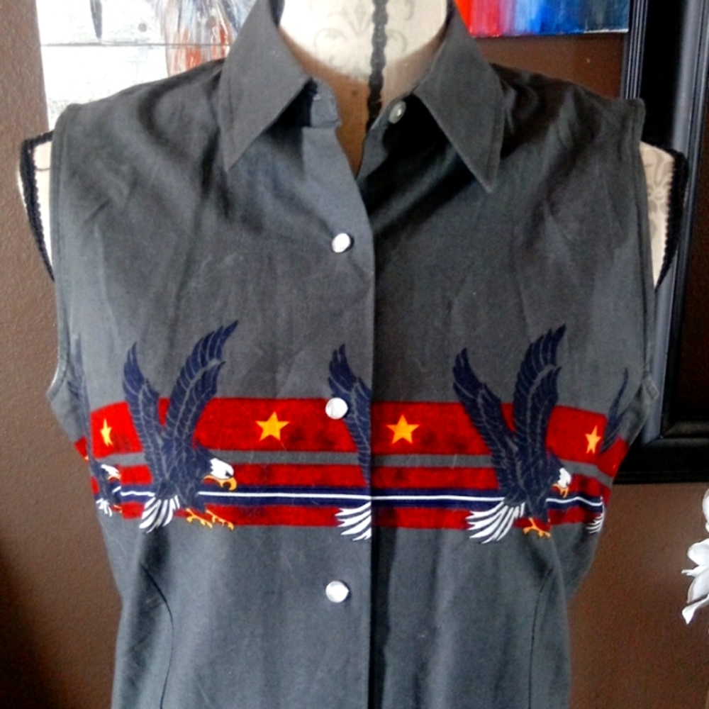 sleeveless Roper top